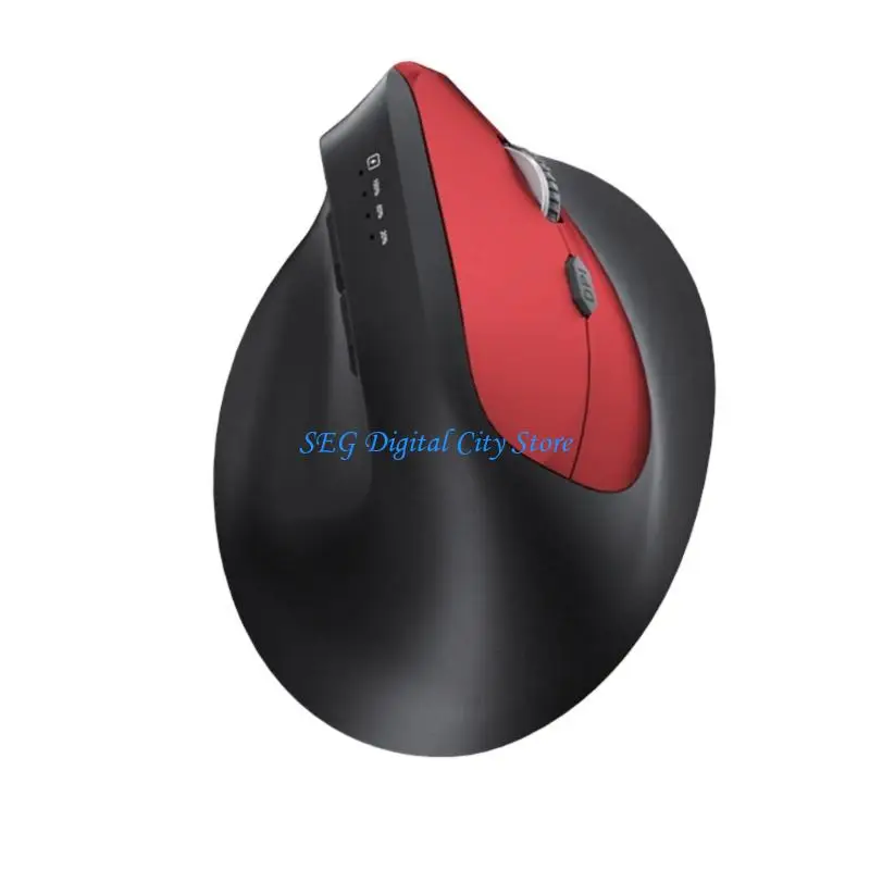 U75B Ergonomic Vertical Mouse With 3 Way Link 6-Gead DPI Adjustable And Muted Press For Office Home Gaming