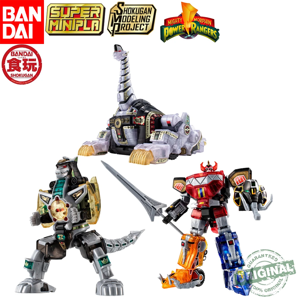 

In Stock Original Bandai SMP Mighty Morphin Power Rangers Kyouryuu Sentai Zyuranger Dino Megazord Dragonzord Titanus Assembly