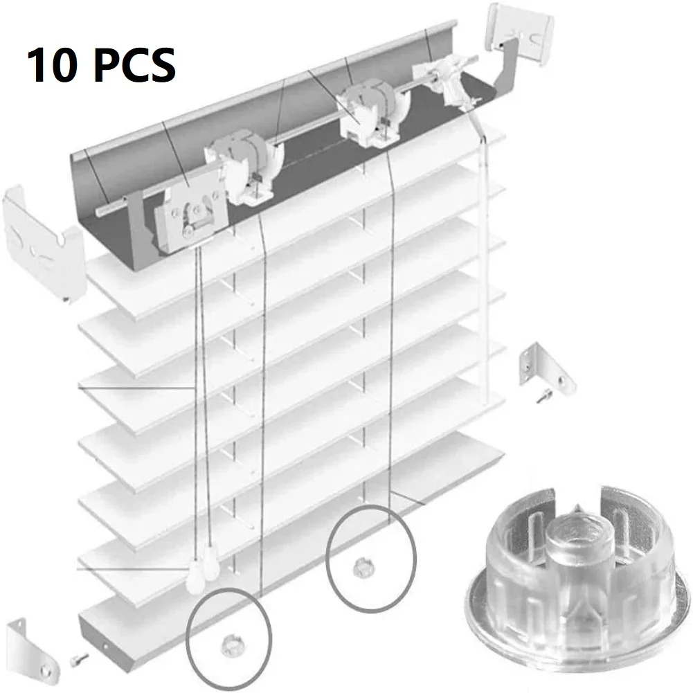 

Прочные прозрачные пылезащитные заглушки для нижних направляющих жалюзи 2025 года, 10 штук в упаковке, для дома и офиса