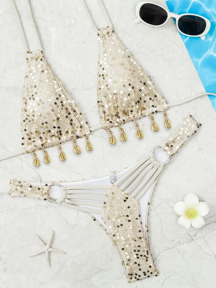 Costumi da bagno Donna Costume da bagno Bikini sexy Nuovo bikini push up Set Costume da bagno brasiliano Donna Beachwear Biquini Abiti a due pezzi 2026