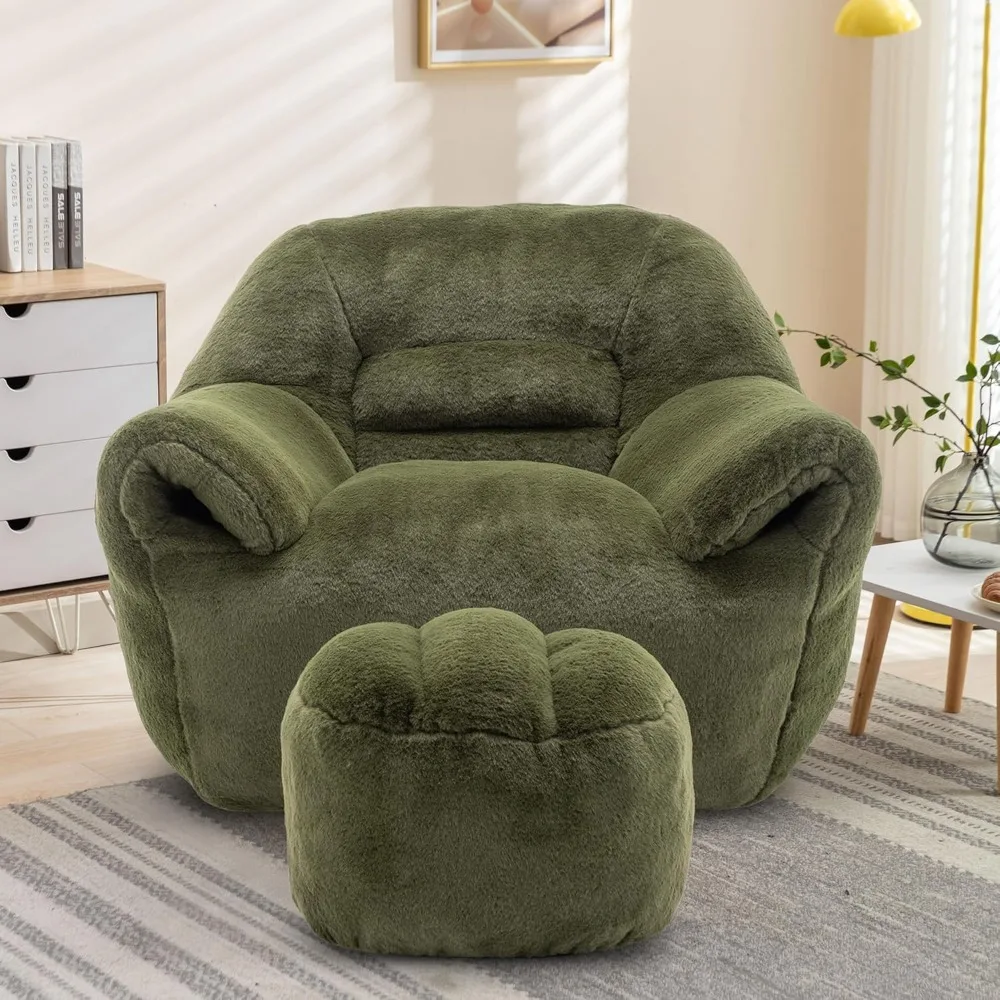 كراسي كبيرة من الجلد الصناعي لغرف النوم وغرف المعيشة مع حشوة شاملة