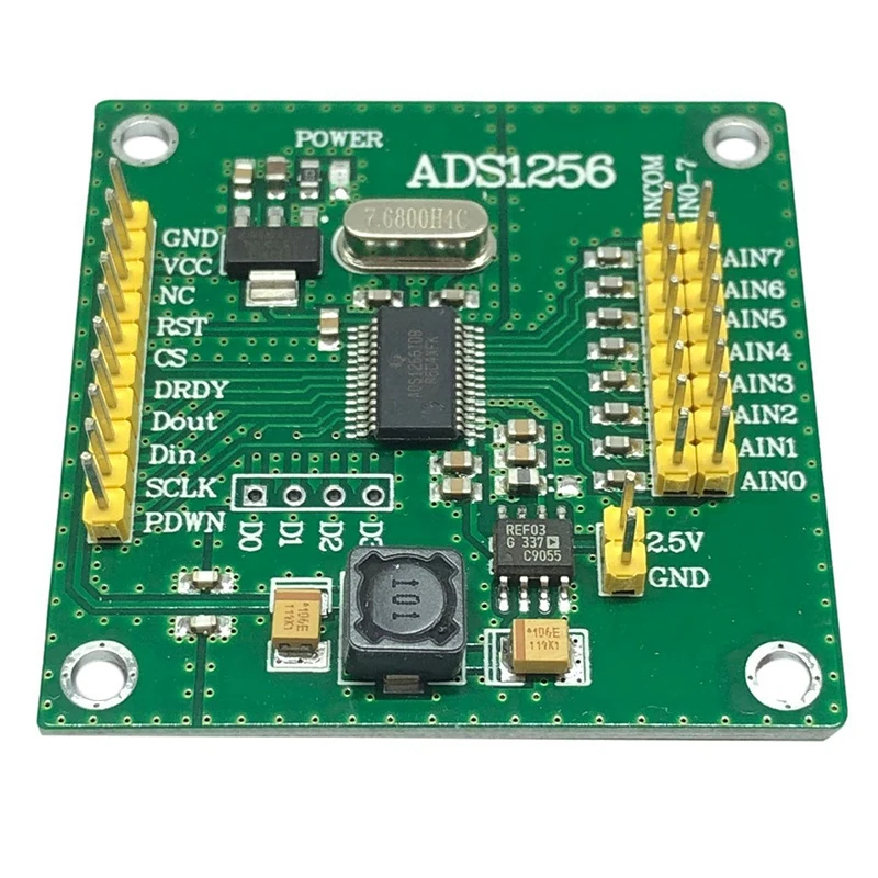 Модуль датчика и детектора ADS1256 Высокоточный модуль ADC преобразование 24-битный 8-канальный высокопроизводительный датчик