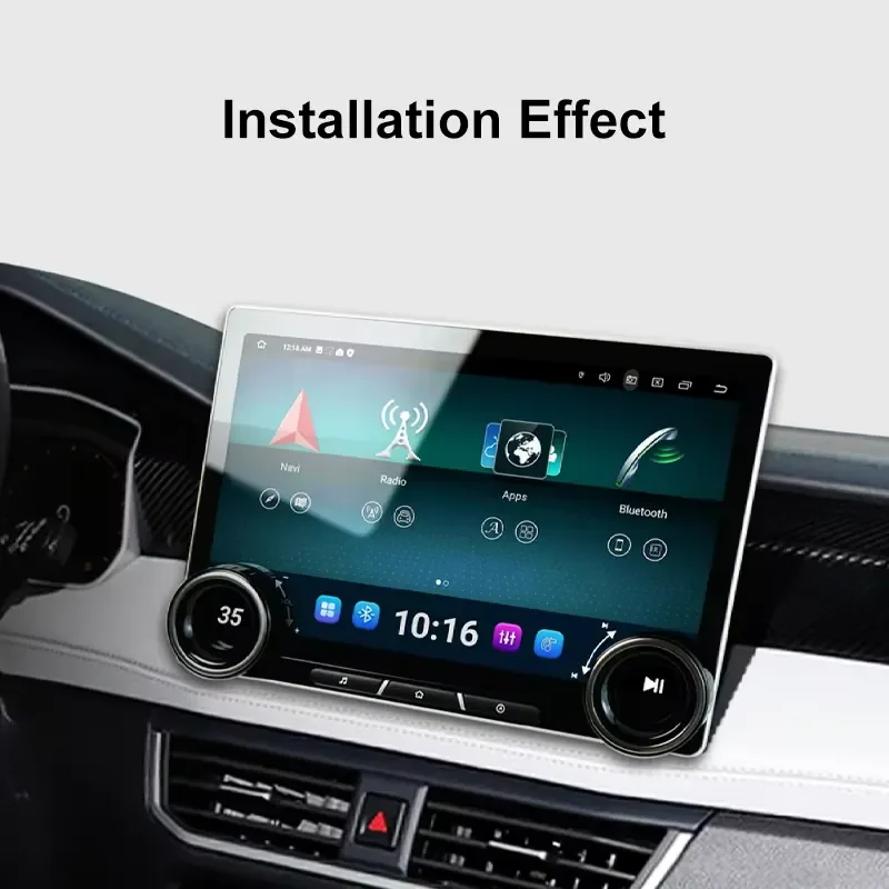 Universal 2K Screen Android13 Double Knob Car Multimedia Player TS18 11.5