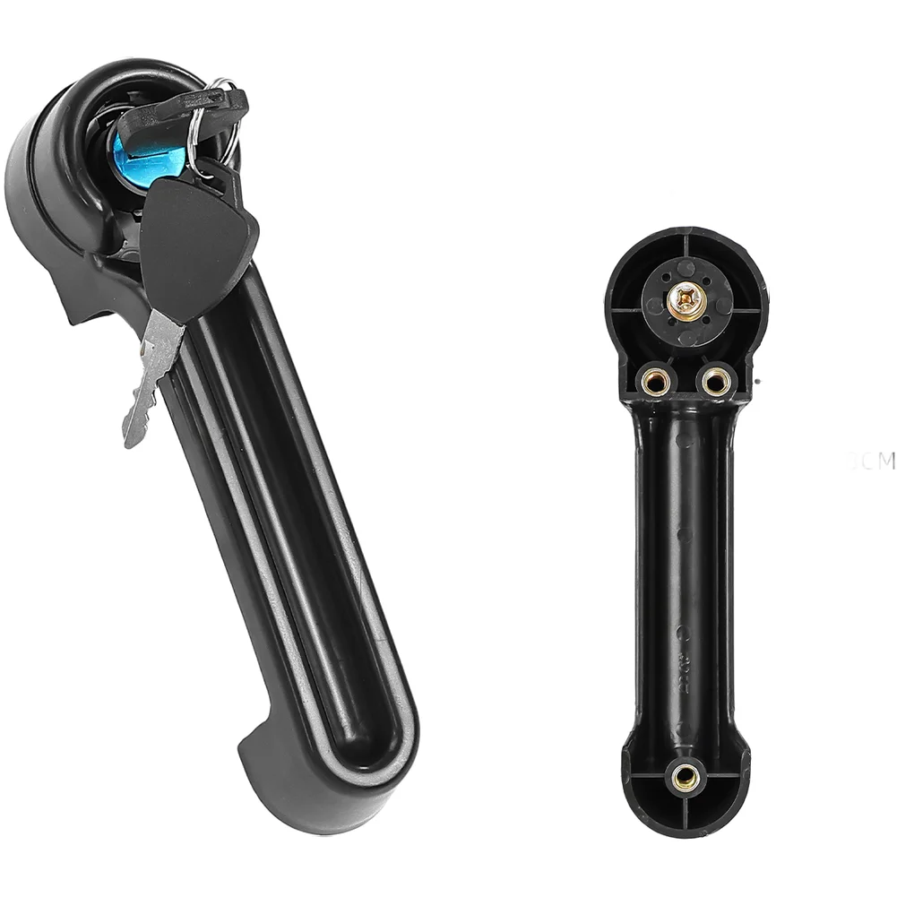 For Most Enclosed Electric Tricycles/Four-Wheelers Door Handle - Aluminum Lock Core ABS Plastic Black 18.5cm Size