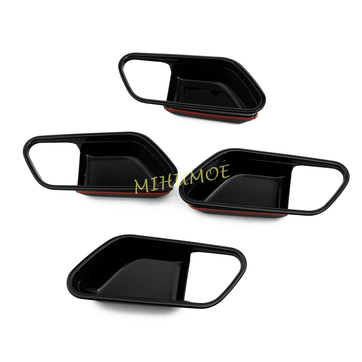 مقبض باب السيارة الداخلي باللون الأسود اللامع غطاء محيطي لـ 2025-2026 نيسان كيك #2