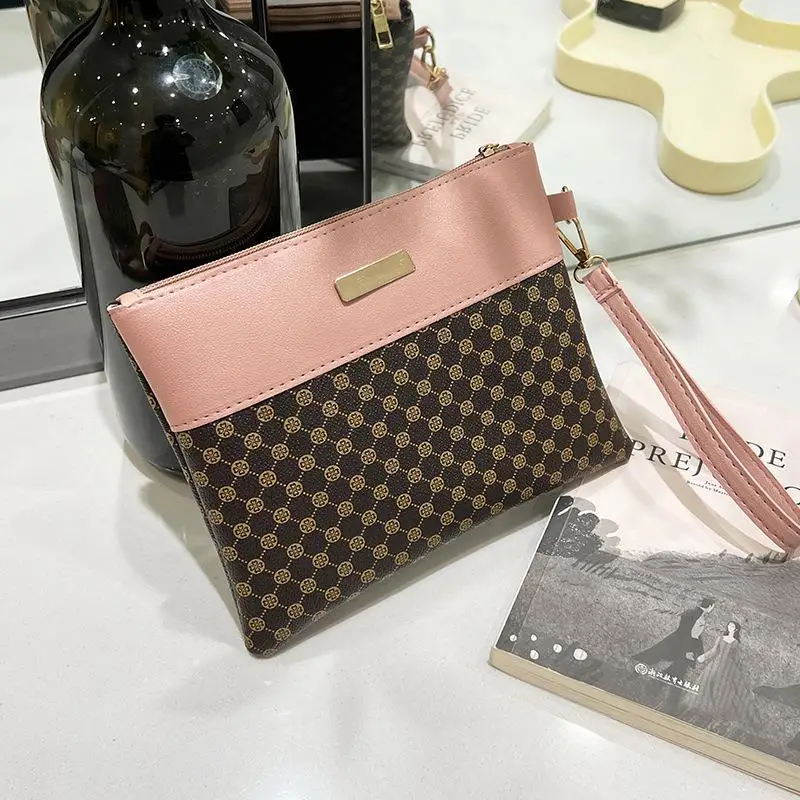 Women's Bags 2024 Summer New European and American Style Retro Prints Fashion Simple Clutch Bags Women's Wallet Small Bags