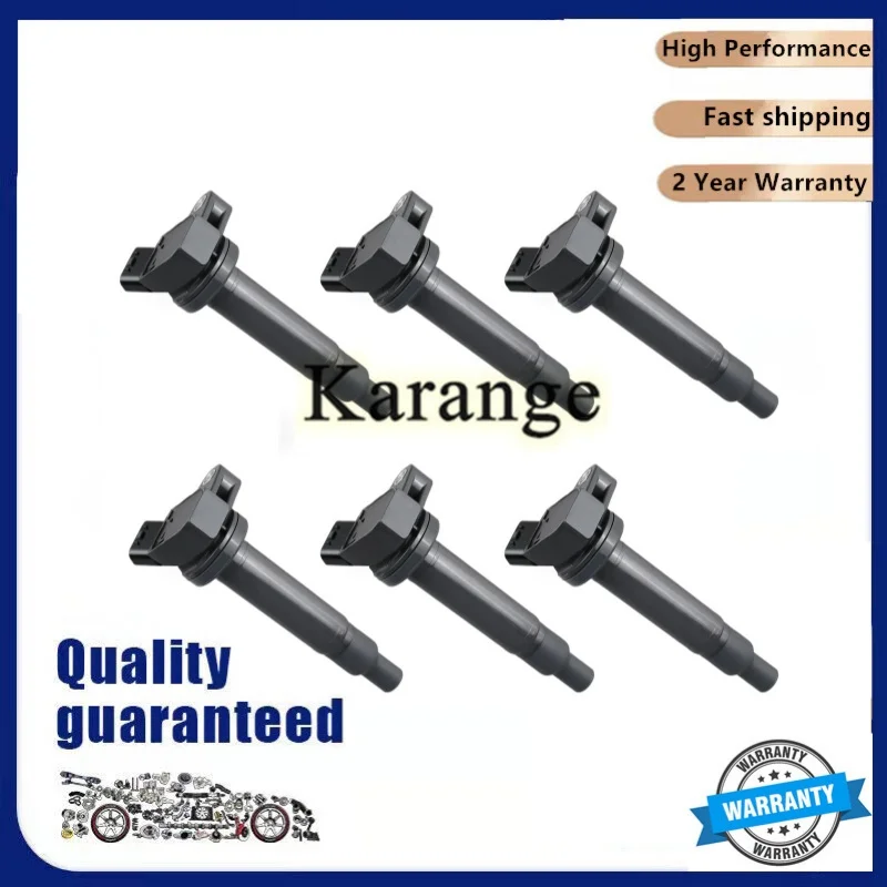 New 6 PCS Ignition Coil OEM 9091902230 90919-02230 for LEXUS GS430 IS Sport Cross 200 LS430 LX470 Car Accessories