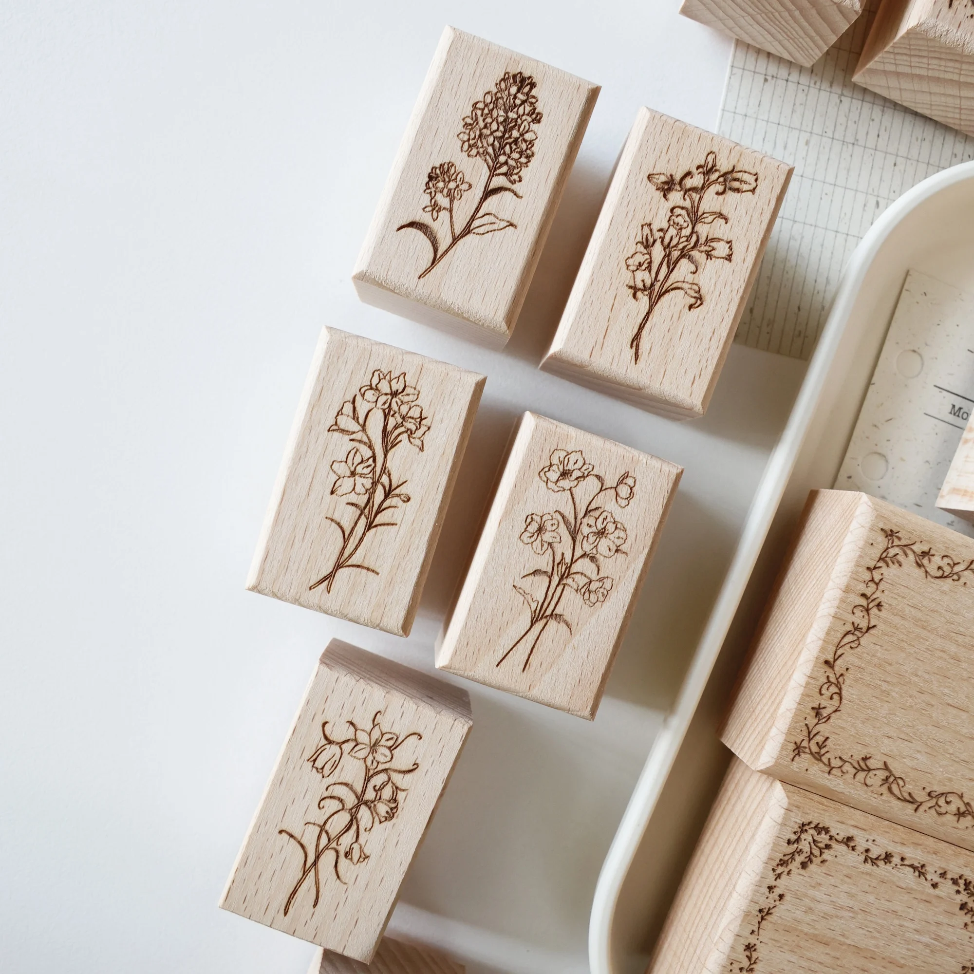 اثنين من الراكون خمر زهرة إطارات خشبية المطاط ختم DIY بها بنفسك سكرابوكينغ ألبوم صور بطاقة صنع