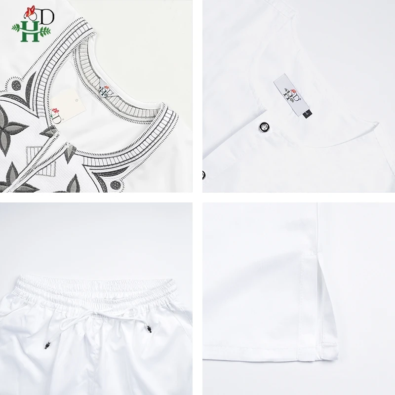 Abiti africani per uomo donna ricamo tradizionale abito coordinato per la famiglia abito da festa di nozze bianco musulmano abiti genitore-figlio