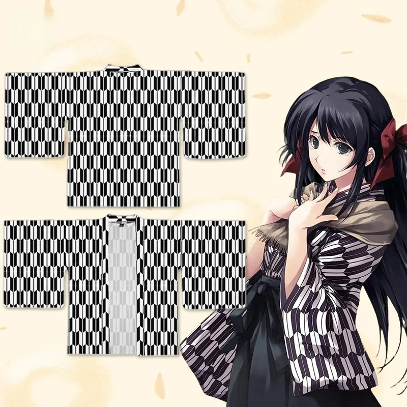 

Square Sve Kimono Game Painful Faion Top Cosplay irt Stand Fit Printed Polyester Youth Casual Stand Collar Open Car...