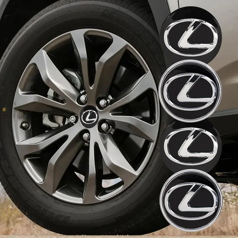 

4Pcs 62MM Car Wheel Center Caps Hub Badge Covers For Lexus IS250 IS200 CT200h GS300 LS430 RX450h LX570 IS300 ES RX LS IS NX CT