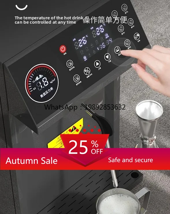 

Commercial Milk Tea Shop Steam Water Boiler Fully Automatic Heating Constant Temperature Milk Frother