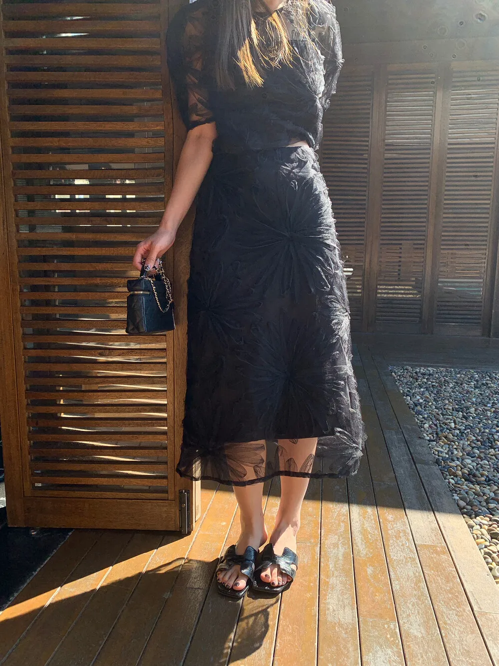 

Юбка-полусолнце Lilian Inner Ego Luxury Atmosphere с кружевными вставками, плиссированная, с высокой талией, А-силуэт, для женщин