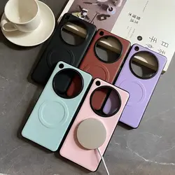 For OnePlus 13 Case Soft PU Skin Magnetic wireless charging Protective Back Cover Case For OnePlus 13 12 11 1+13 Phone Shell