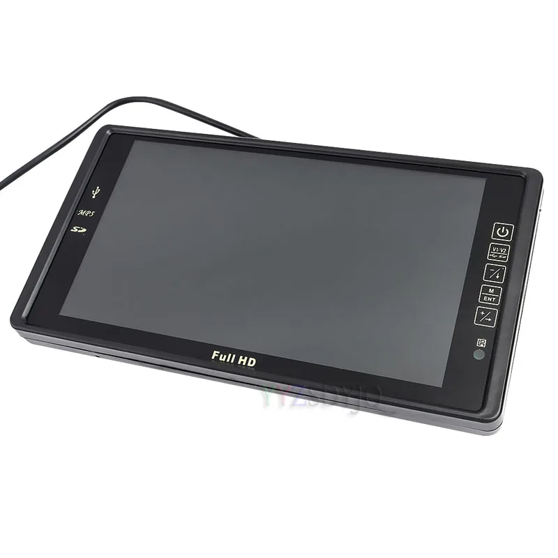 9 Inch LCD Car Mirror Monitor Bluetooth MP5 FM Music Player with USB SD Remotely Control Audio input Parking Assistance