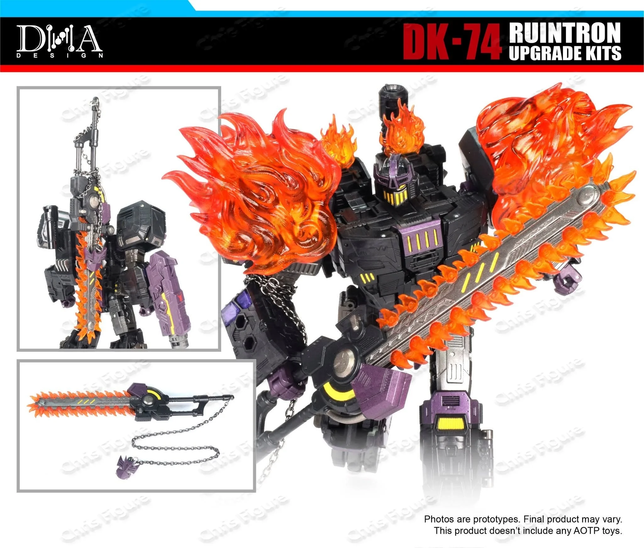 

[IN STOCK] DNA Design DK-74 DK74 DK-74O DK-74P DK-74EX Upgrade Kits For RUINTRON The Fallen Accessories