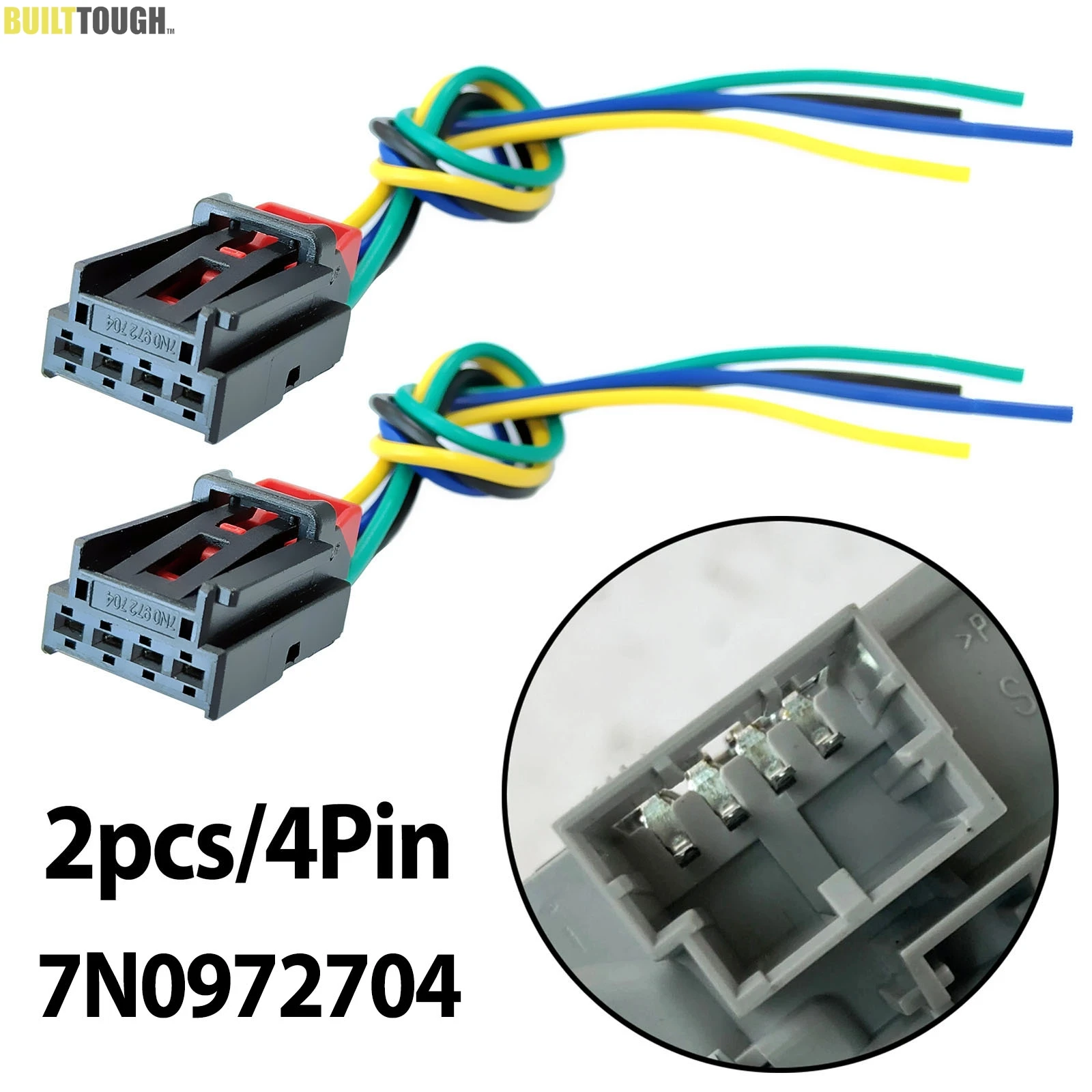 2x для VW Audi Skoda Seat 7N0972704 для GOLF Sportsvan 7 Tiguan 5N Sharan задний фонарь 4PIN разъем жгута проводов 2x для VW Audi Skoda Seat 7N0972704 для GOLF Sportsvan 7 Tiguan 5N Sharan задний фонарь 4PIN разъем жгута проводов