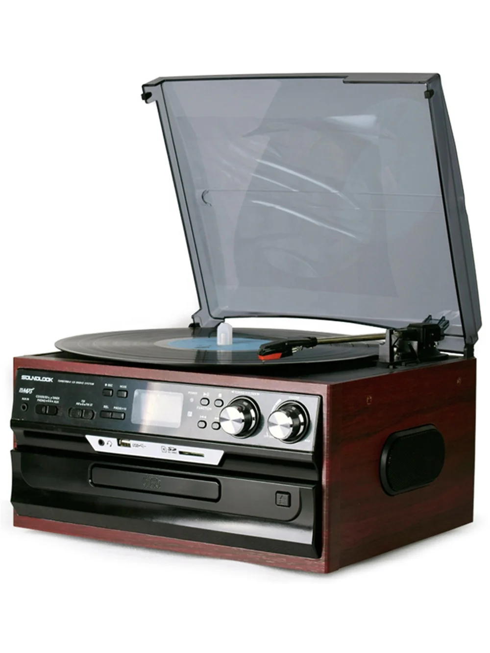 High Quality Vinyl record player CDFM radio U disk SD card LP retro audio vintage record player phonograph