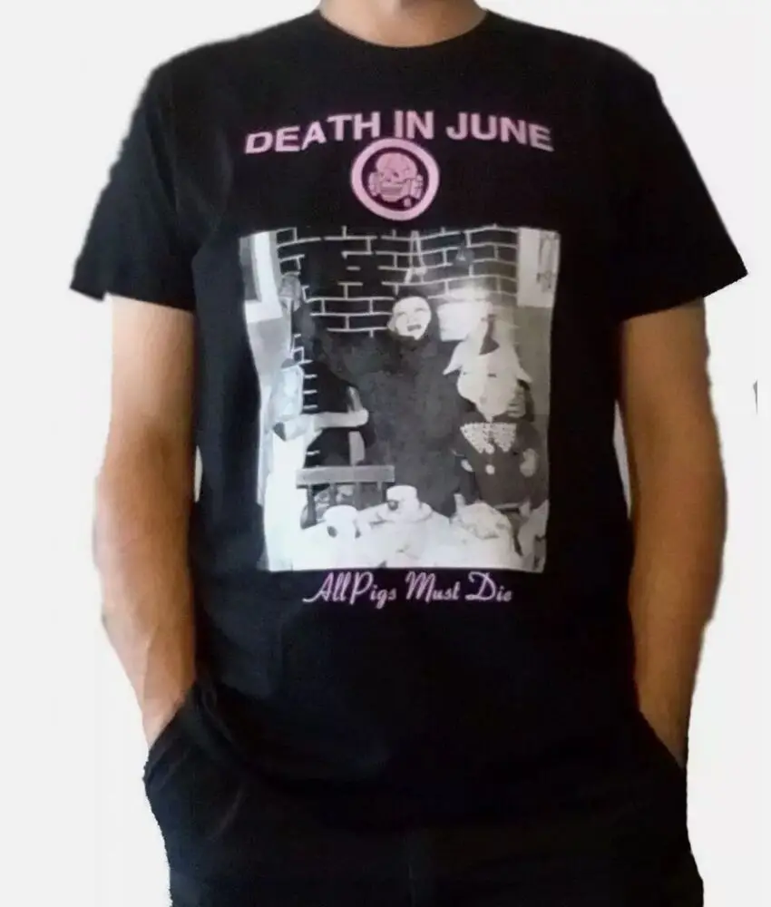 Death in June shirt cotton unisex graphic printed Size S-5XL