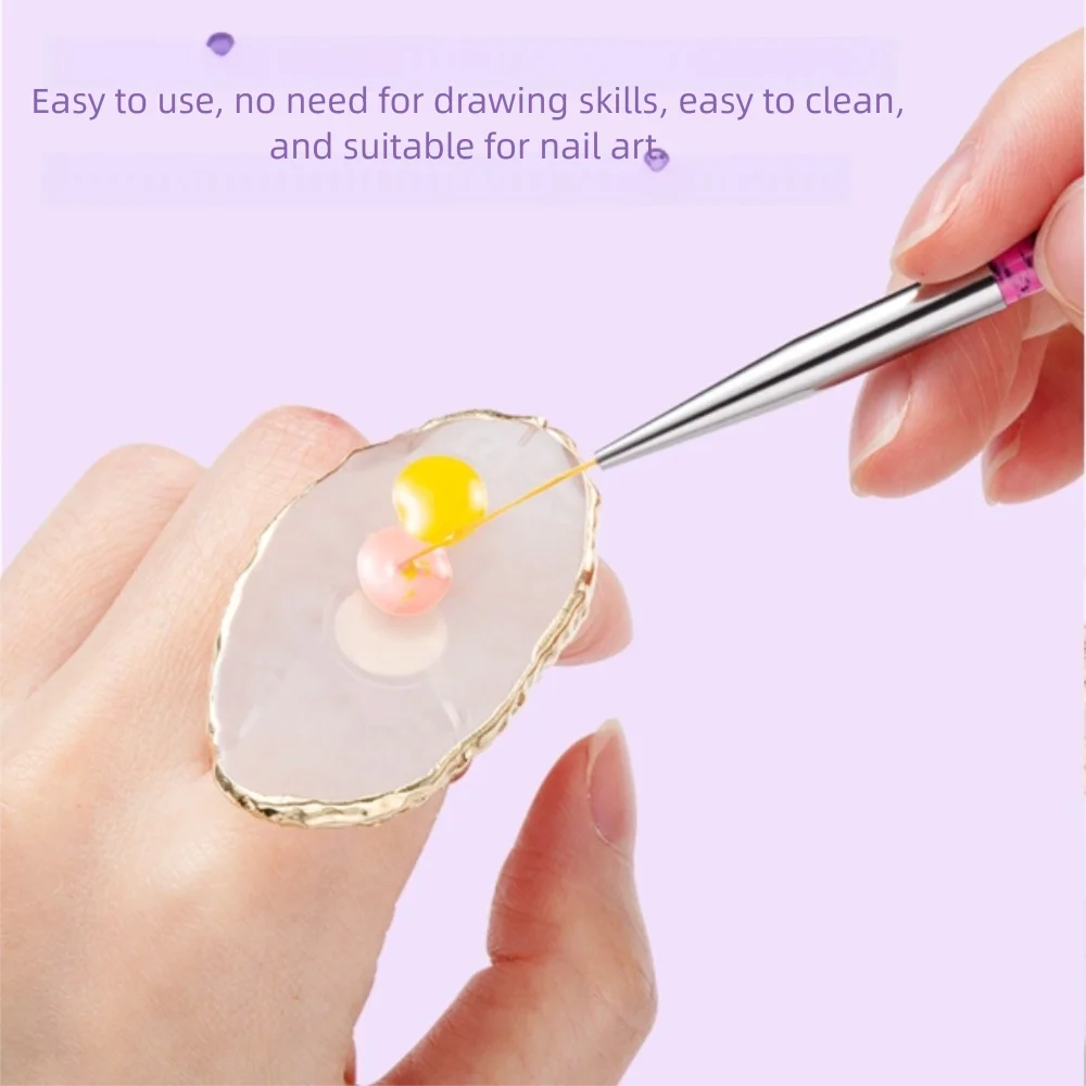 Round Resin Agate Nails Palette Color Drawing Pallet Gel Polish Foundation Gel Polish Display Shelf Mix Polish Pallet