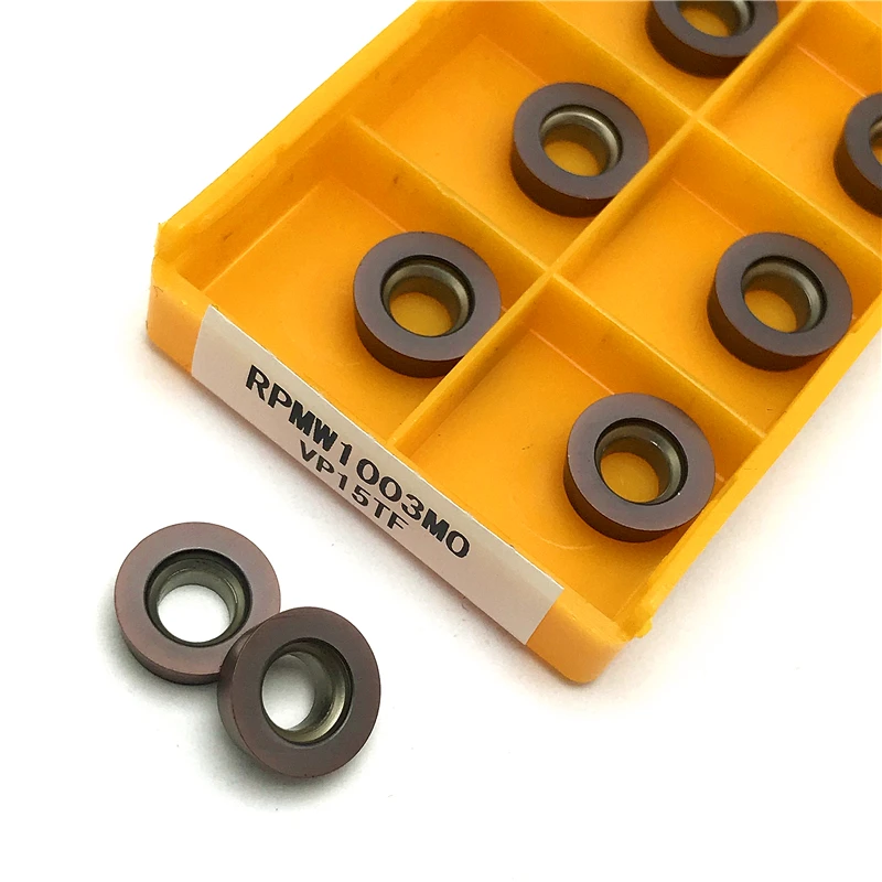 RPMT08T2 RPMT10T3 RPMW1003 RPMT1204 RPMT1606 VP15TF insertos de carburo de fresado herramientas de torno CNC indexables procesamiento de acero