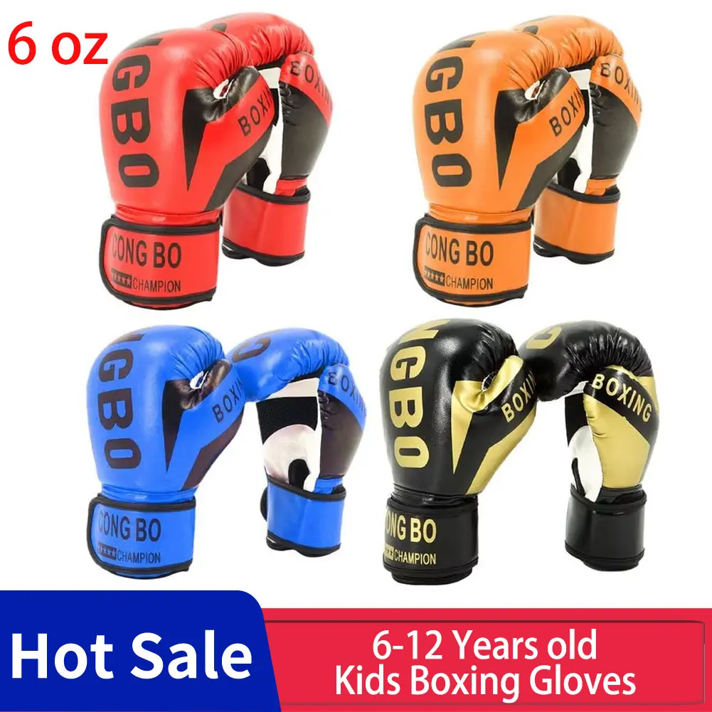 

Boxing Punching Gloves Child Punching Training Gloves 6-12 years ol Kids Protective Boxing Gloves for d Kick Boxing Muay Thai