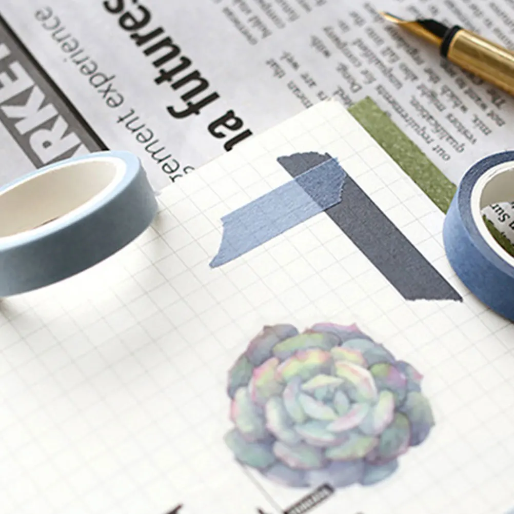 

Colored Tape 2 Styles Dusk Snow Washi Paper Craft Decoration DIY Gift Wrapping Photo Album Creative Stationery Supplies