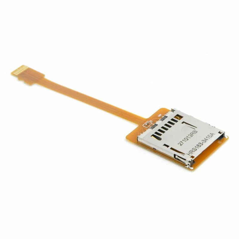 A48R-For Micro-SD TF Memory Card Kit Male To SD Female Extension Soft Flat FPC Cable Extender 10Cm