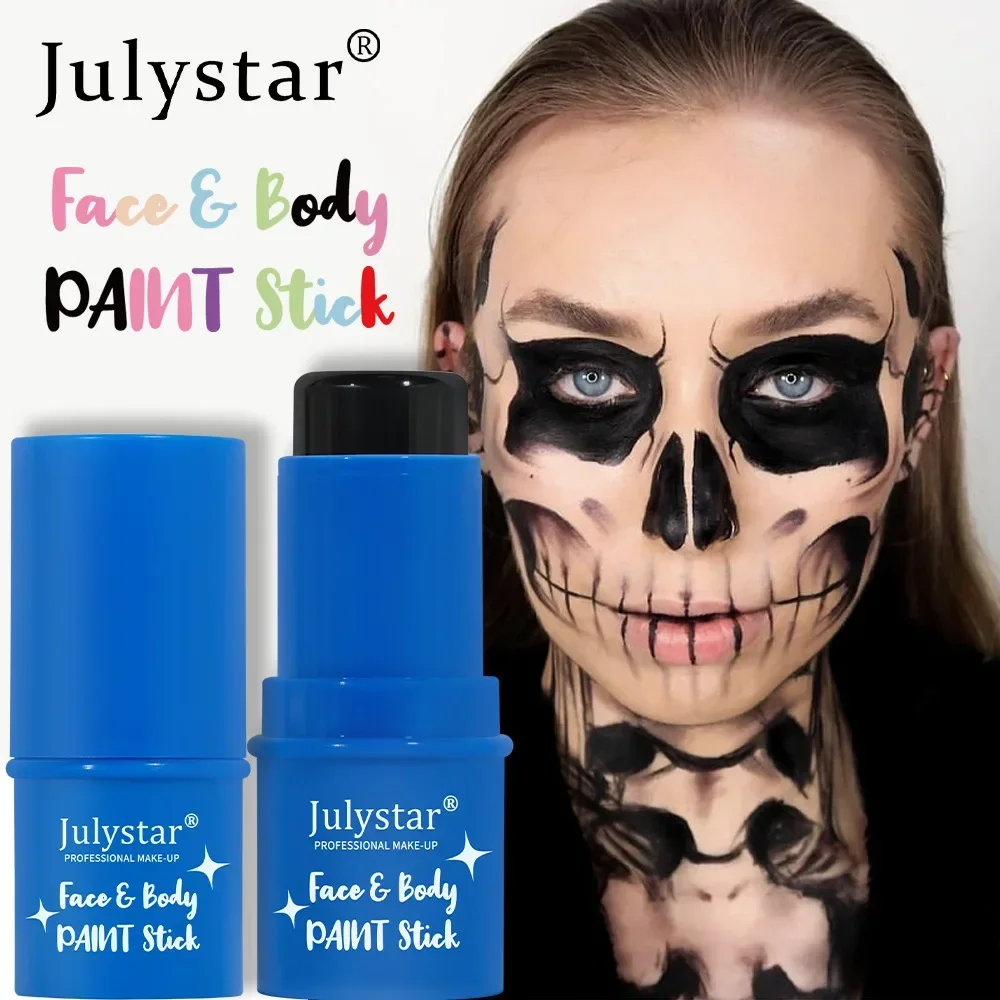 Halloween Face Body Painting Stick Cream Waterproof UV Light Neon Green Purple Pink Black White Paint Party Art Makeup