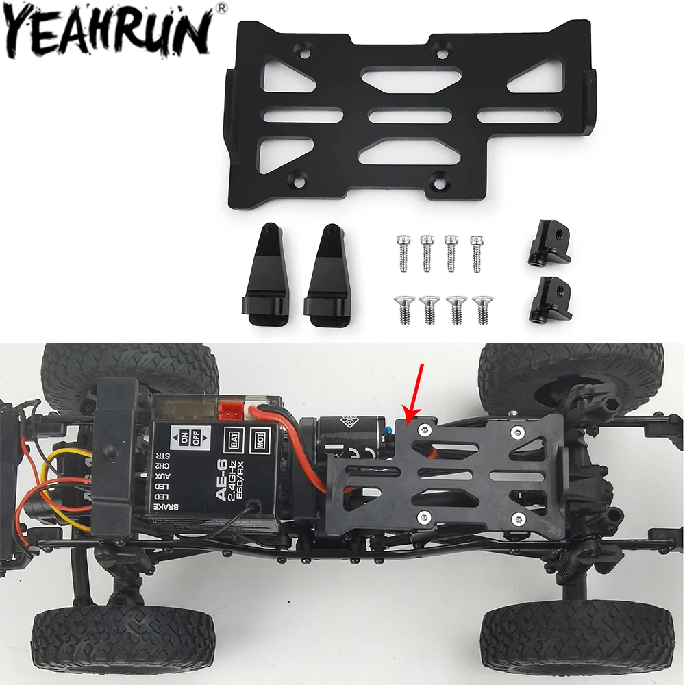 YEAHRUN RC Car Low CG Conversion Kit Down 2mm Battery Mounting Plate for 1/24 RC Crawler Axial SCX24 90081 AXI0001 002 004 006