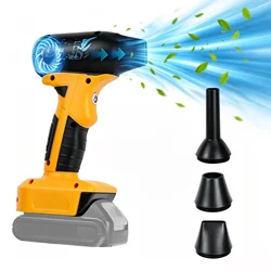 Brushless Turbo Jet Fan Blower 130000RPM 4-Speed Powerful Electric Air Blower Portable Violent Fan For Dewalt 20V Battery Pin