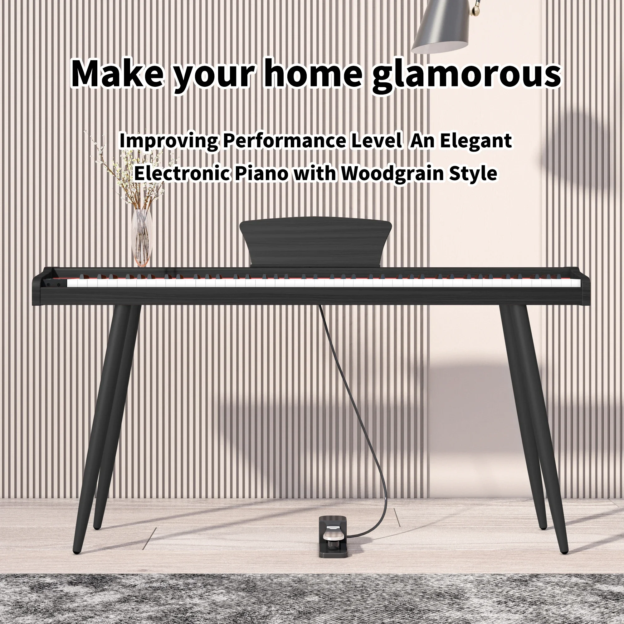 New KIMFBAY Music Keyboard Digital Piano 88 Keys Piano Keyboard Professionnel Piano Portable