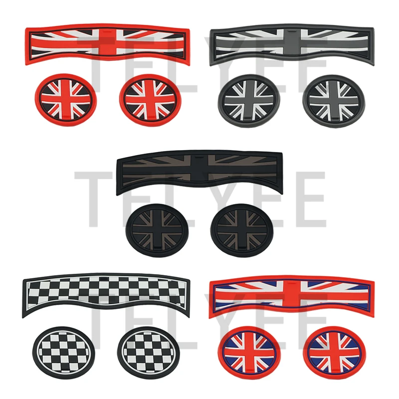 Flaga Union Jack kawa poduszka do przechowywania Groove Protect Coaster Car Cup podkładka antypoślizgowa mata do MINI Cooper F54 F55 F56 F60