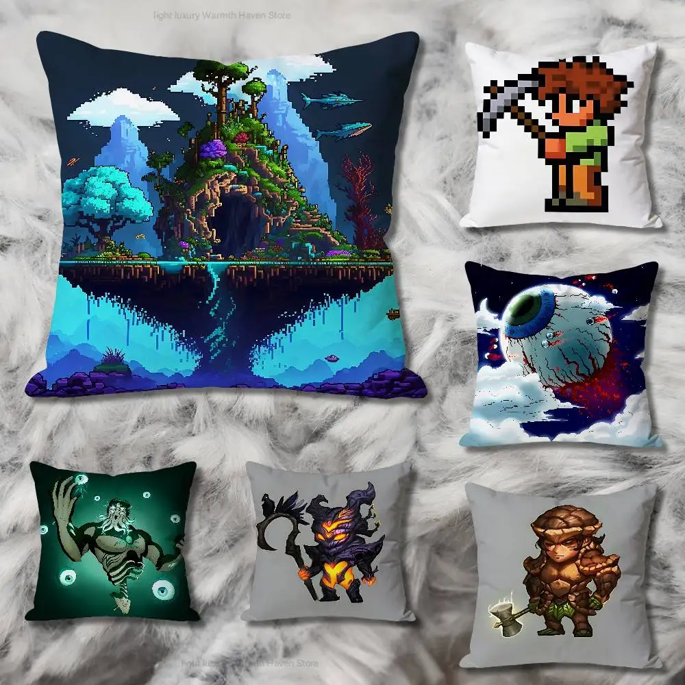 

Game T-Terrarias Pillow Cases for Bedroom Living Room Sofa Home Decor Polyester Cushion Cover with Zipper