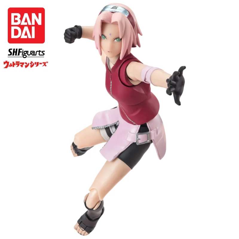 

В наличии Bandai S H Figuarts, оригинальная модель куклы Наруто Харуно Сакура, новая фигурка в штучной упаковке, аниме-фигурка