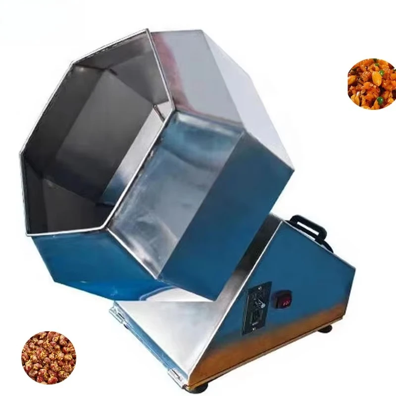 Potato Chips Flavoring Mixer Octagonal Mixing Machine Peanut Coating Machine