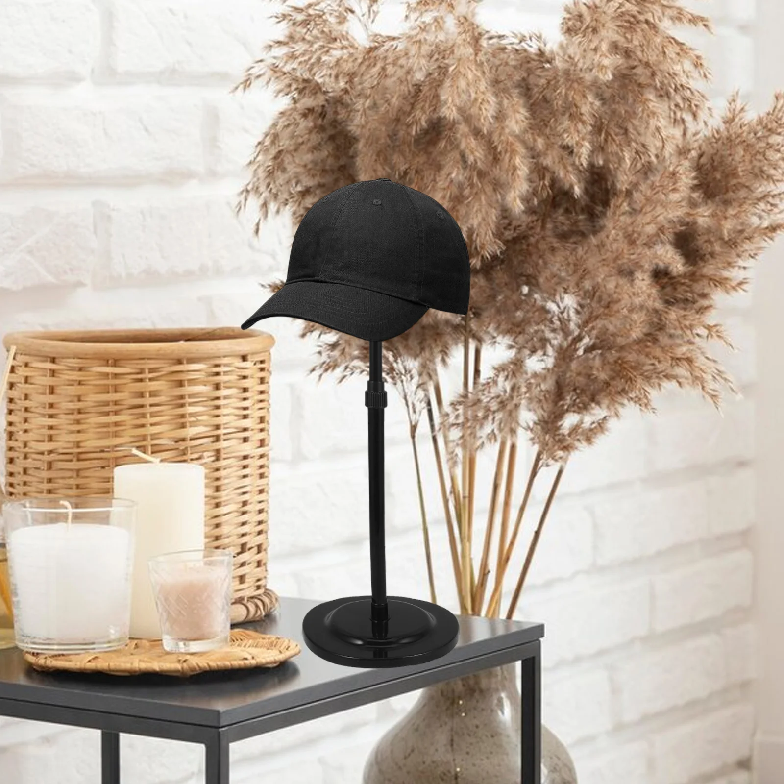 

Stable Telescopic Hat Stand Adjustable Height Elegant Appearance Portable Foldable Design Perfect for Malls Retail