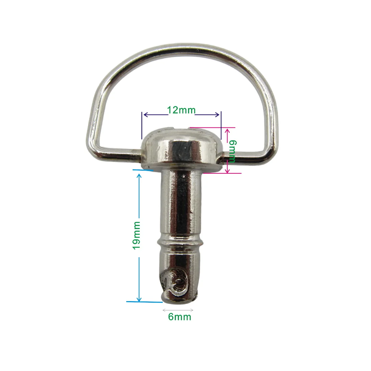 4 Sätze 1/4 Zoll Turn Dzus-Befestigungselemente, Bolzenlänge 19 mm