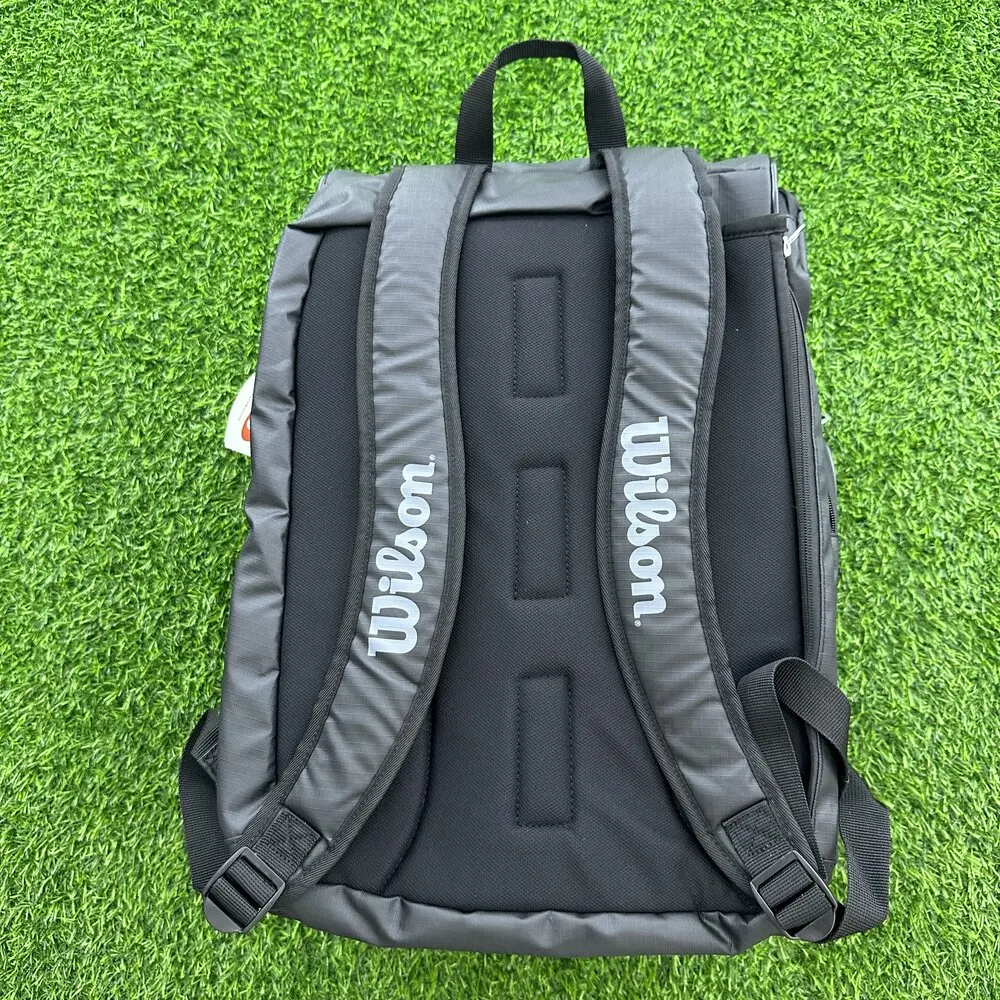 Wilson Tennis Bag High-Capacity Holds 2 Tennis Rackets Tennis Backpack Daily Portable Court Racket Bag Men Women Sports Backpack