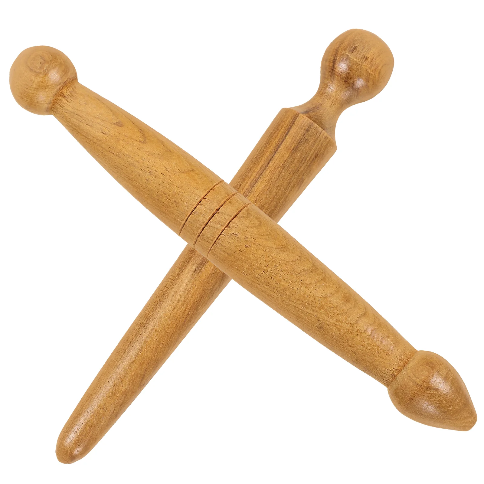 

2 Pcs Hole Stick Salon Massage Tool Wooden Health Care for Body Hand Massagers Foot