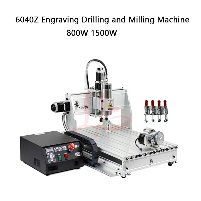 6040Z Desktop Router Engraving Machine 3 Axis 4 Axis Woodworking Carving Milling Drilling for Wood Metal Aluminum Acrylic