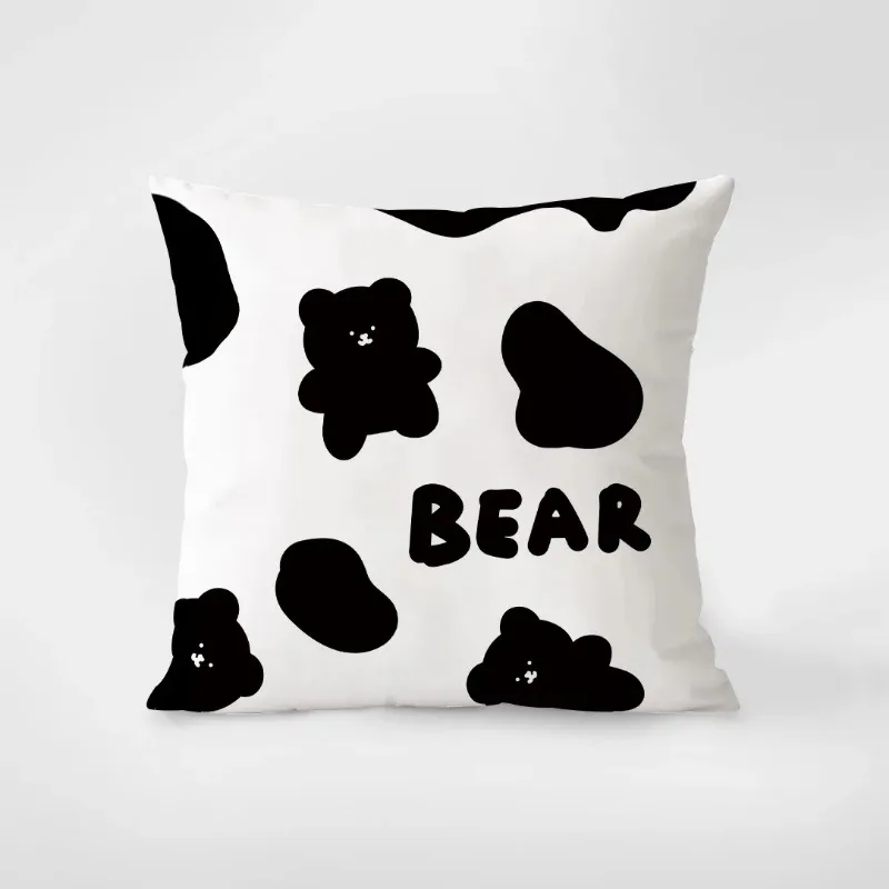 Black and White Light Luxury Simple Pillowcase Interior Decoration Office Living Room Home Pillowcase