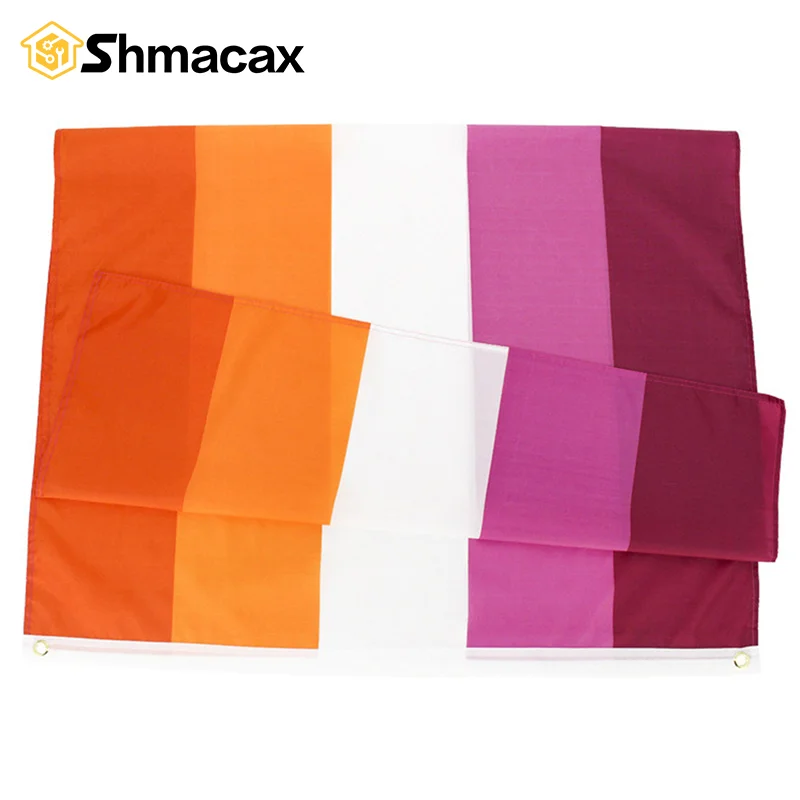 1 قطعة 90x150 سنتيمتر غروب الشمس مثليه فخر العلم لافتة