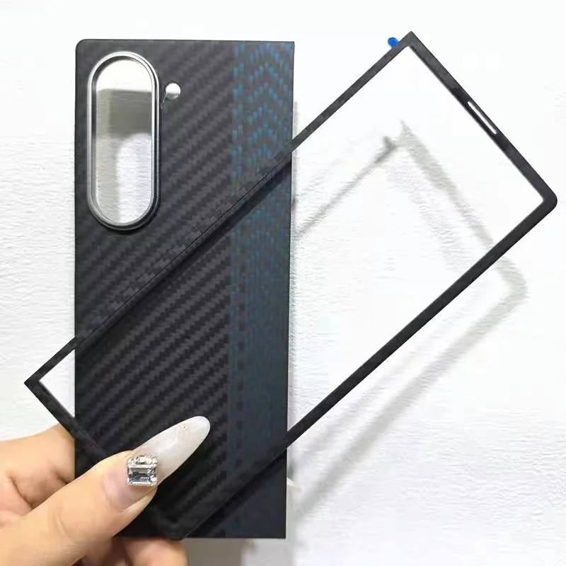 

Оригинальный чехол из углеродного волокна для Samsung Galaxy Z Fold 6, Magsafe Aramid Fiber, ультратонкий защитный чехол с рассеиванием тепла Z Fold 6, защитный чехол