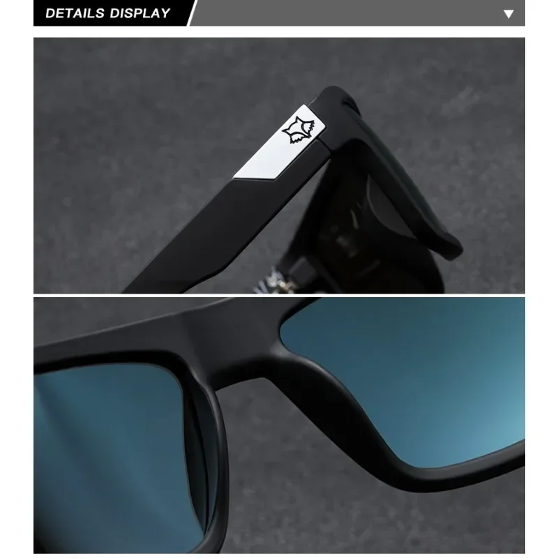 New Fox Knight Brand Square Sunglasses Women Men High Quality Glasses Outdoor Riding Fishing Sun Glasses Retro Shades Uv400