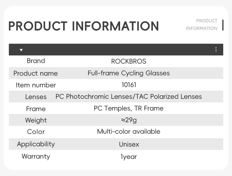 ROCKBROS Radfahren Gläser Männer Frauen MTB Straße Outdoor Sport Wandern Brillen Polarisierte Fahrrad Sonnenbrille Myopie Rahmen Fahrrad Brille – Detail 2