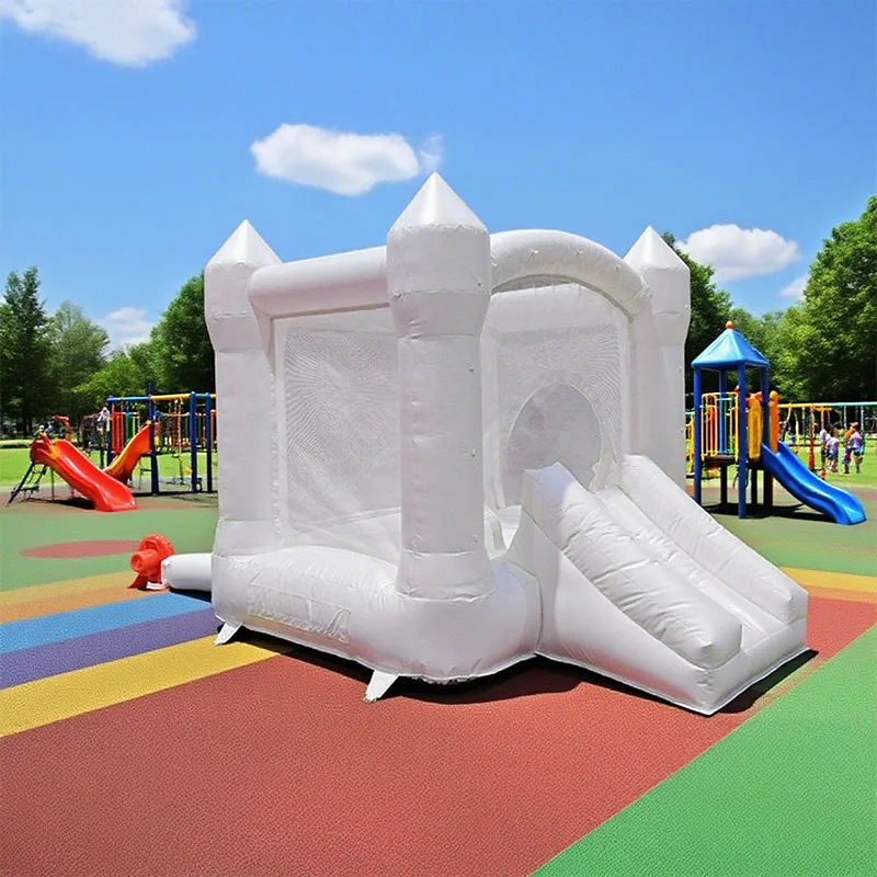 

Mini Bounce House Birthday Gift 1-6 Years Old PVC Mini Inflatable Castle Children's Toy Castle with blower