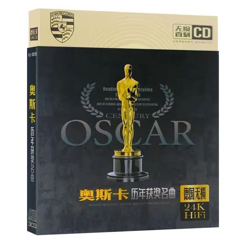 

Classic Oscars V.A Music CD Best Movie Collection Album Greatest Love Of All 3pcs Music Record Walkman Soundtrack Box