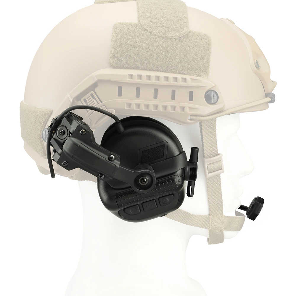 Tactical Communication Headset 23dB Noise Reduction 5X Ambient Sound Amplification 0.01s Active Suppression EMI/RFI Anti-Interfe