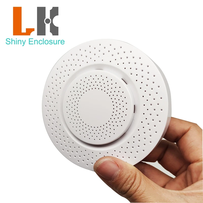 LK-S27 Custom Abs Case Smart Wifi Air Box Temperature Humidity Carbon Dioxide Co2 Detector Switch Box Plastic Enclosure 90x34mm